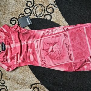 Miaou Pink Graphic Women's Dress